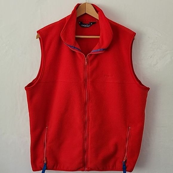 Patagonia Fleece Vest Embroidered logo Vintage Size XL - Picture 2 of 10